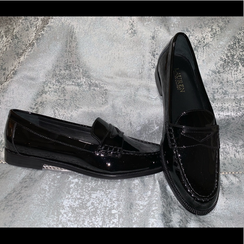Ralph Lauren Patent Leather Slip-on Loafers
